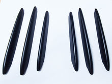 Carica l'immagine nel visualizzatore di Gallery, Mercedes SLK SLC R172 Satin Black Bonnet Hood fins Set 6pcs