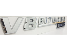 Afbeelding in Gallery-weergave laden, V8 Biturbo badge in Chrome