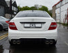 Mercedes W204 Quad Exhaust
