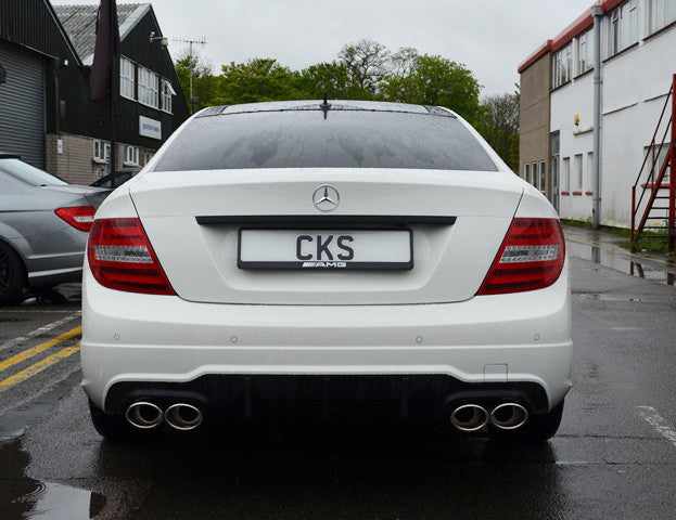 Mercedes W204 Quad Exhaust