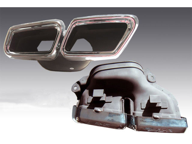 Genuine AMG Tailpipes Set Left and Right Chrome finish