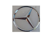 Load image into Gallery viewer, Mercedes Benz Chrome Star emblem 85mm - easy fit via pre-applied adhesive tape - SOLD AS 1PC