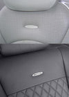 AMG Seat Logo - Pair in Brushed Aluminium finish