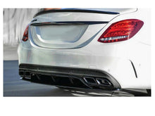 Afbeelding in Gallery-weergave laden, AMG C63 S Edition 1 Rear Diffuser Insert Gloss Black &amp; Night Package Black Tailpipes Package