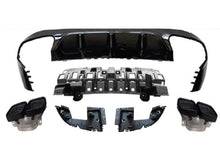 Load image into Gallery viewer, AMG E63 Style Diffuser &amp; Exhaust Tailpipes Package C238 A238 Night Package Black