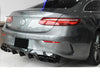 AMG E63 Style Diffuser & Exhaust Tailpipes Package C238 A238 Night Package Black OR Chrome