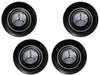 Mercedes Alloy Wheel Centre Caps in Dull Black ONLY FOR AMG FORGED ALLOY WHEELS