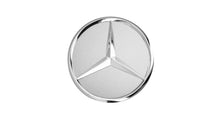 Indlæs billede til gallerivisning Mercedes alloy wheel centre caps Silver finish