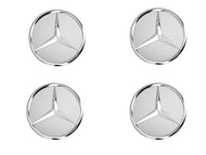 Mercedes alloy wheel centre caps Silver finish