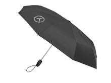 Load image into Gallery viewer, Mercedes Compact Folding umbrella black genuine OEM Mercedes