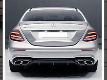 Afbeelding in Gallery-weergave laden, AMG W213 E63 Diffuser &amp; Tailpipe package Night Package with Chrome tailpipes MODELS UNTIL JULY 2020