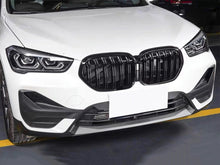 Load image into Gallery viewer, BMW X1 F48 Kidney grill Grilles Gloss Black Twin Bar M Sport from 2019
