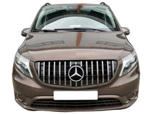 Indlæs billede til gallerivisning Mercedes W447 Vito Panamericana GT GTS Grille Gloss Black with Chrome Bars until May 2019