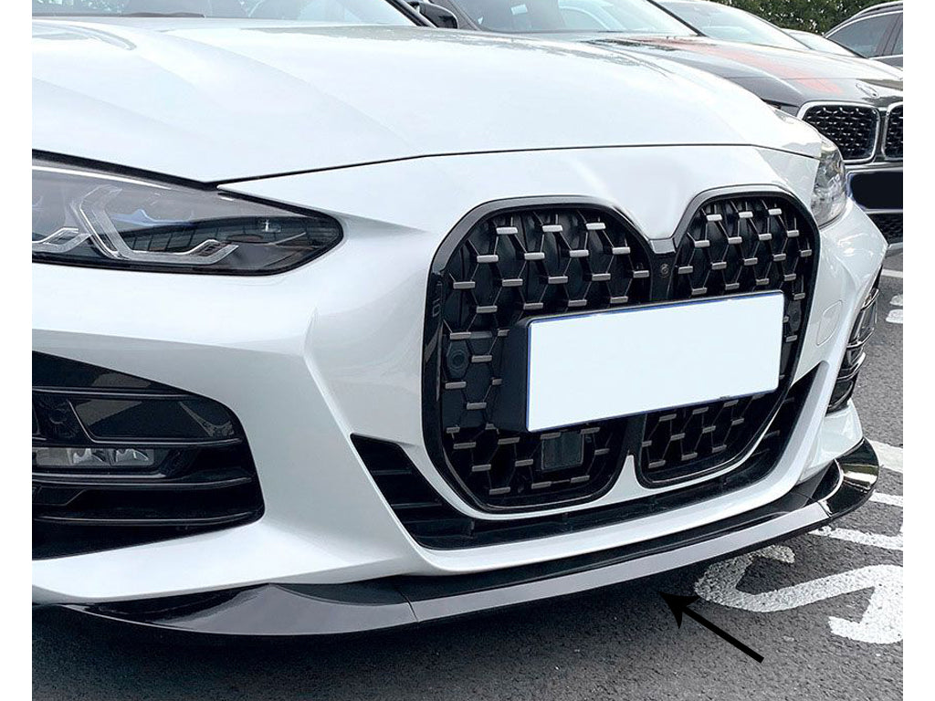 BMW 4 Series Front Splitter Gloss Black G22 G23 G26 Models with M Styling