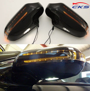 Mercedes R171 SLK Arrow Style LED Mirror covers Bright Silver Metallic 775U