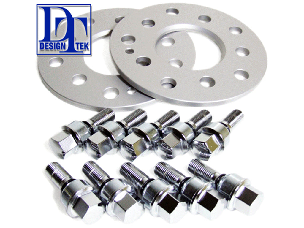 Porsche 3mm Wheel Spacers package 5/130 with longer wheel bolts