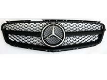 Afbeelding in Gallery-weergave laden, Mercedes C Class W204 C63 Style Grille Matt Black with Separate Top Frame Bar