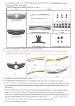 画像をギャラリービューアに読み込む, Mercedes C Class W204 C63 Style Grille Matt Black with Separate Top Frame Bar