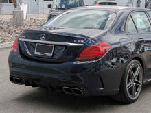 Afbeelding in Gallery-weergave laden, AMG C63 Facelift Diffuser &amp; Exhaust Tailpipes Package W205 S205 Night Package Black OR Chrome High Quality aftermarket