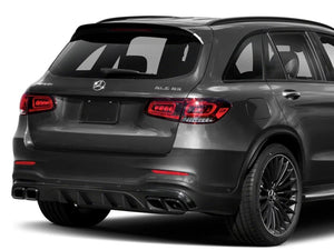 AMG GLC63 SUV Diffuser and Tailpipe Package Night Package Black or Chrome Facelift