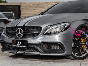 C63 AMG Carbon Fibre Front Splitter