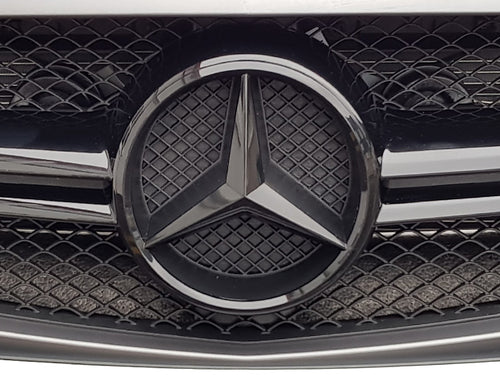 Gloss Black Mercedes star emblem - NOT FOR MODELS WITH DISTRONIC