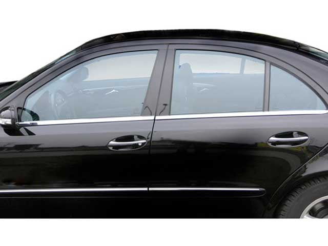 W211 E Class Saloon Chrome Window Trims Stainless Steel