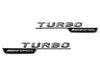 Turbo AMG Badge for Wings Chrome finish - Set of 2pcs