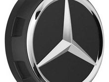 画像をギャラリービューアに読み込む, AMG Alloy Wheel Centre Caps Matt Black Centre Lock Design