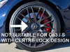 AMG Alloy Wheel Centre Caps Chrome Shadow Centre Lock Design