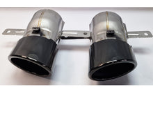 Afbeelding in Gallery-weergave laden, A35 CLA35 GLA35 Tailpipe Trims Set Night Package Black OEM ORIGINAL AMG
