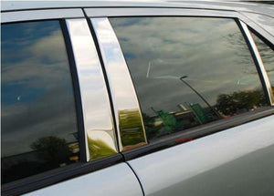 W211 E Class Saloon Chrome Stainless Steel B Pillar trim covers 6pcs