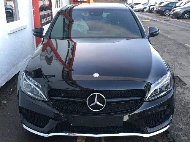 mercedes c class c63 c43 style grille black