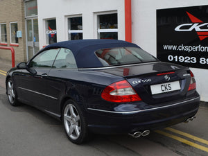 W209 CLK Cabriolet Quad tailpipe exhaust