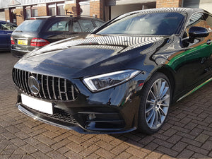 Mercedes CLS C257 Panamericana GT GTS Grille Black with Chrome Bars