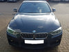 BMW F30 F31 3 Series Kidney Grilles Gloss Black, Chrome Frame with Silver Diamond Grilles