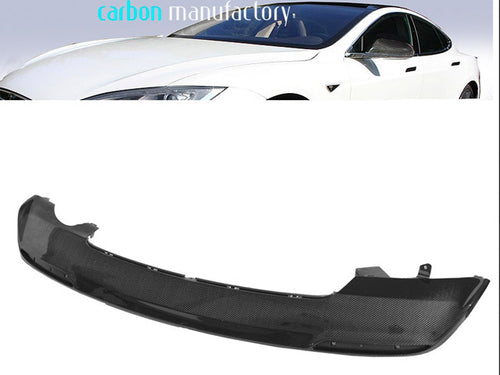 Carbon fibre Rear bumper lower portion Gloss finish Tesla S from 06/2012