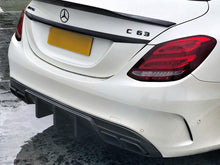 Load image into Gallery viewer, AMG Diffuser Carbon Fibre Big Fin Saloon Estate W205 S205