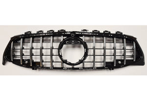 Mercedes C118 CLA AMG Panamericana GT GTS Grille Gloss Black and Chrome Bars From May 2019