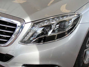 W222 S Class Chrome headlamp surrounds Set - Pre-facelift models to 2017