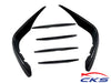 Front Bumper Front Aero Flics Canard Set Gloss Black GLC X253 SUV C253 Coupe AMG Line Bumper ONLY