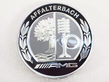 Load image into Gallery viewer, AMG Alloy Wheel Centre Caps in Silver and Black traditional design