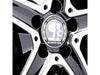 AMG Alloy Wheel Centre Caps in Silver and Black traditional design