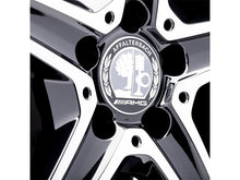 Load image into Gallery viewer, AMG Alloy Wheel Centre Caps in Silver and Black traditional design