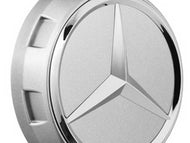 AMG Alloy Wheel Centre Caps Chrome Shadow Centre Lock Design
