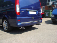 CKS W639 Viano V Class Vito Quad tailpipe exhaust