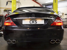 Indlæs billede til gallerivisning CKS W219 CLS Sport Quad Tailpipe Exhaust with 4 x AMG Style Oval tailpipes