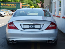 Carica l&#39;immagine nel visualizzatore di Gallery, CKS W219 CLS Sport Quad Tailpipe Exhaust with 4 x AMG Style Oval tailpipes