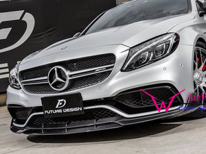 AMG C63 Carbon Fiber Front Splitter