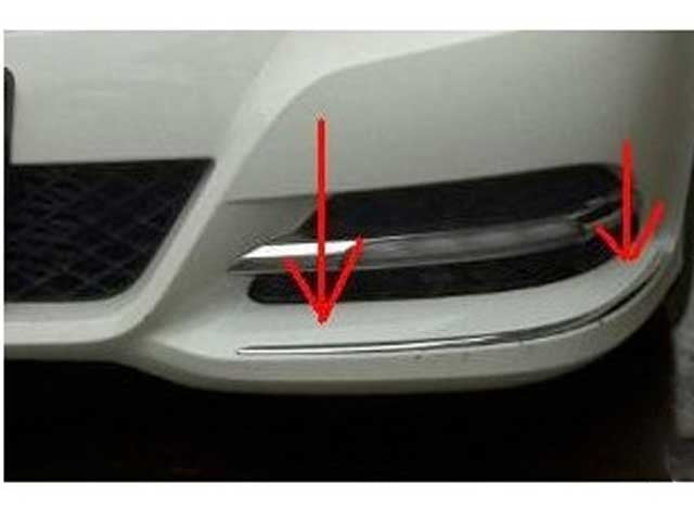 W204 C Class Chrome Front bumper trims models From 04/2011